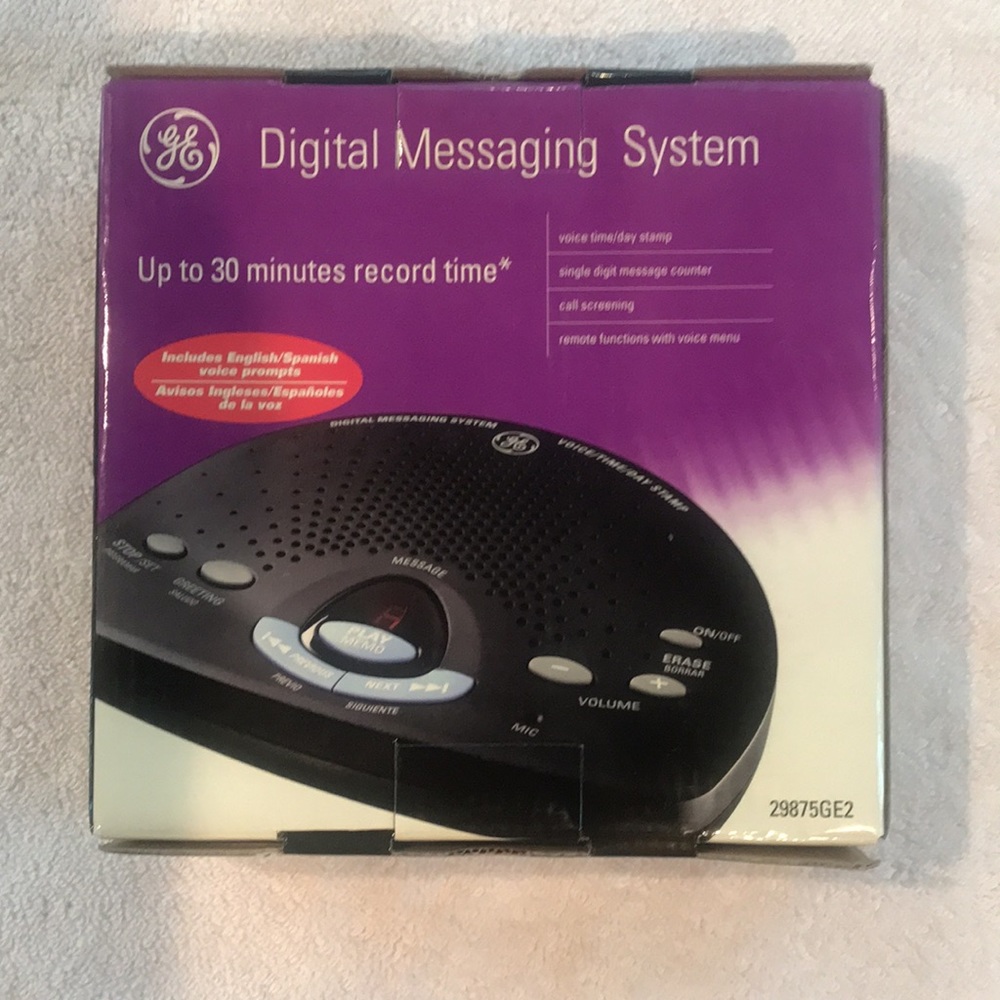 General Electric Answer Machine Digital Messaging System - Picture 6 of 9
